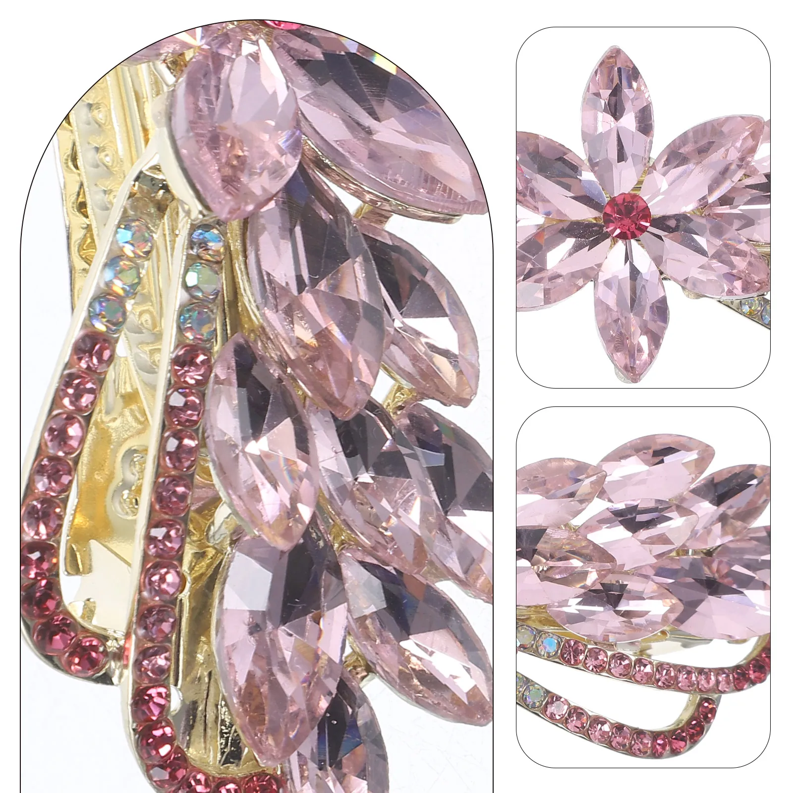 

Весенняя заколка со стразами, украшения для волос для женщин, декоративные заколки для девочек из цинкового сплава, необычная заколка для волос, женские аксессуары