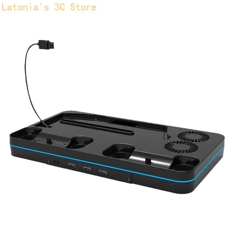 

X3UB Consoles Cooling System Cooling Stand with Controller Charging Station Organizes Controllers Electronics for P5