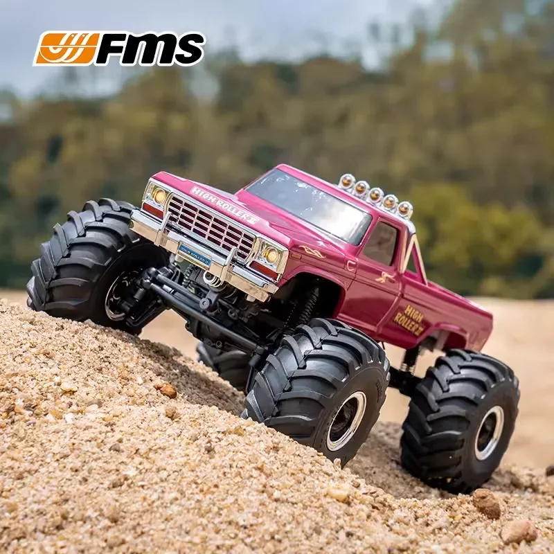 Nwe Fms1: 24 Crusher Climbing Vehicle Rc Remote Control Off Road Vehicle 4wd Electric Vehicle Model Simulation Car Toy Boy Gift