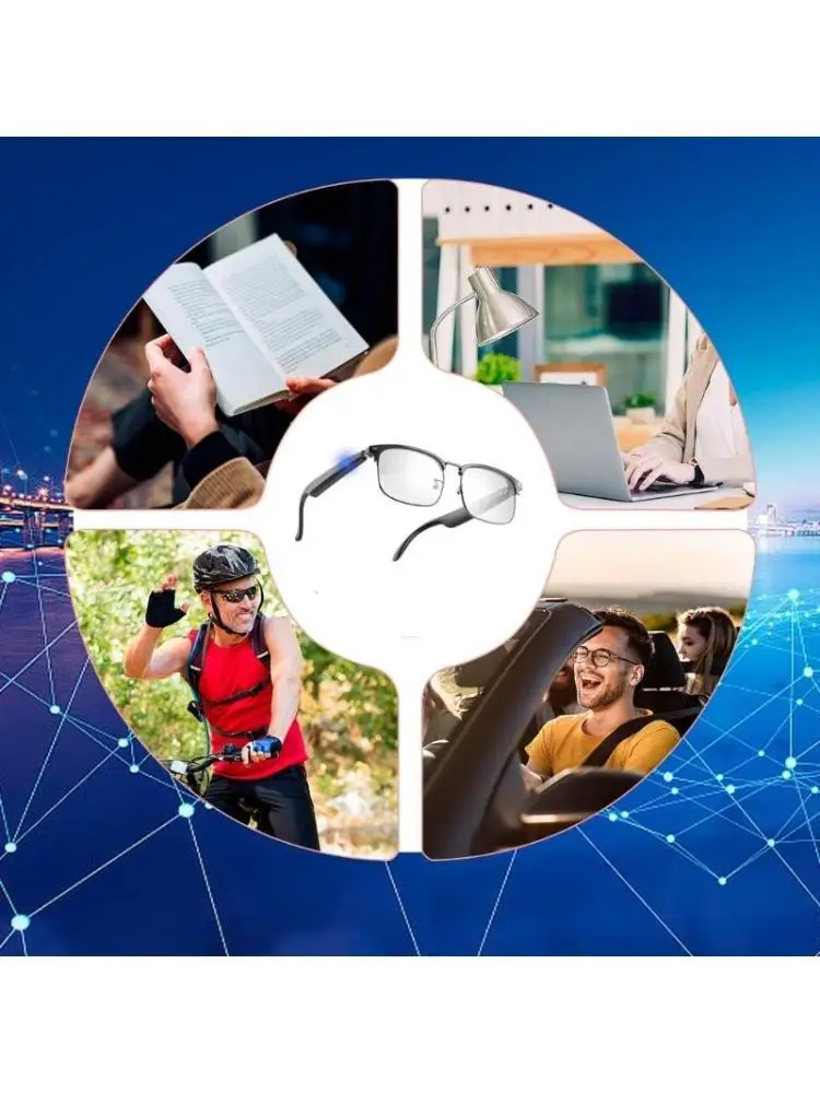 652F Multilingual Translator Eyewear Glasses Wireless Connection Comfort Design