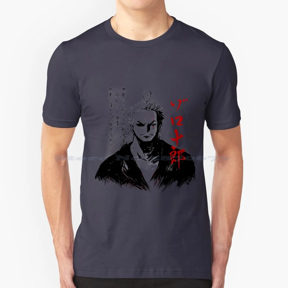 Zorojuro | Black Version | T Shirt 100% Cotton Tee Dark Swords Sanji Rufi Usopp Chopper Gol D Roger Black Red Japanese Dead Or