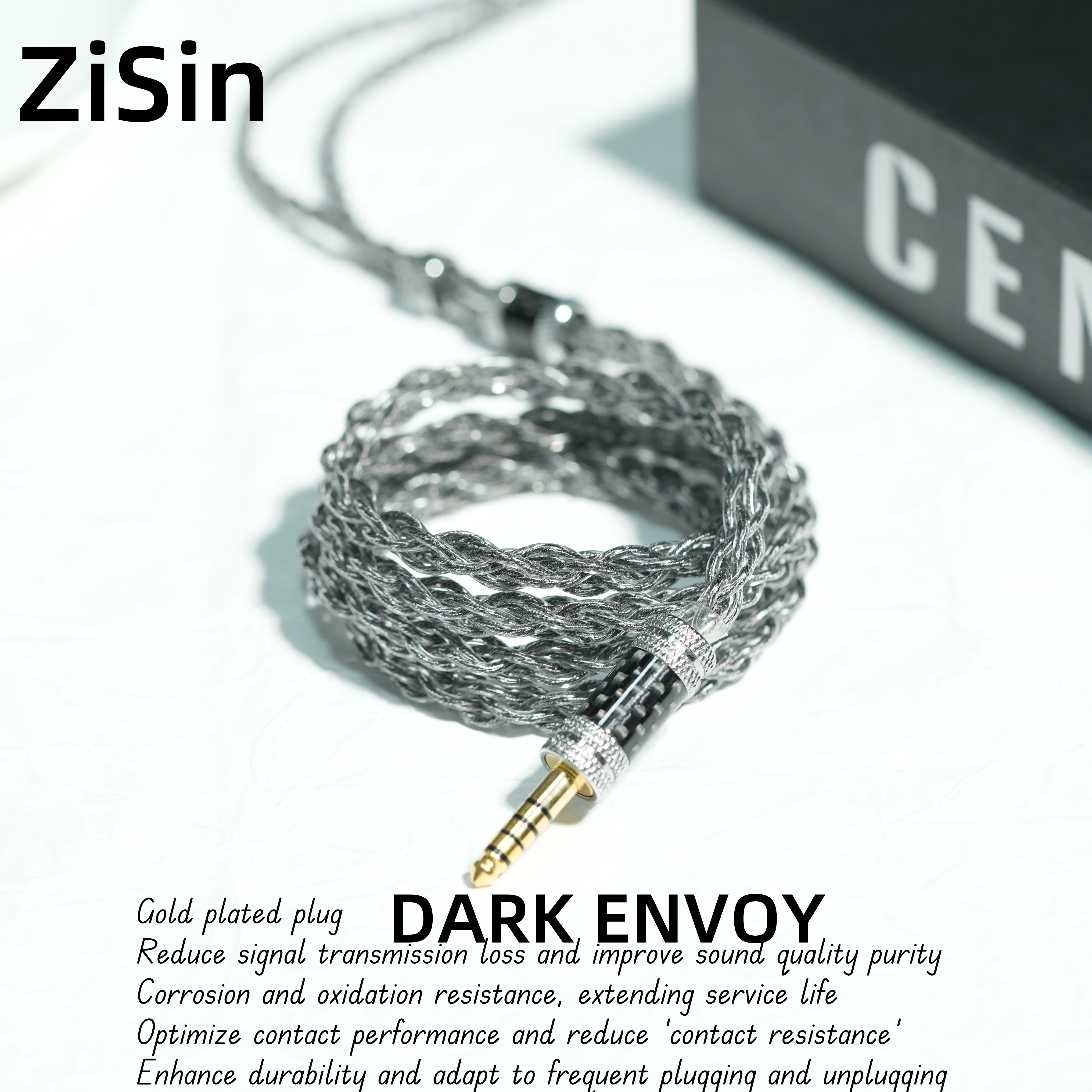 

ZiSin-315 6-Core black In ear HIFI earphone upgrade cable 3.5/2.5/4.4mm MMCX 0.78 2Pin For DB3 Moondrop ZX2 ZAX2 IE500 400