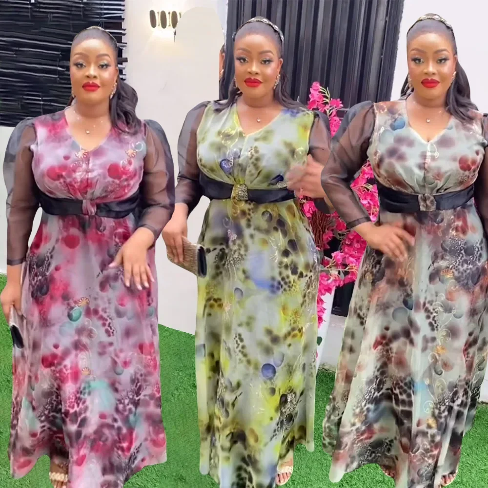 

Элегантные африканские платья для женщин, африканская одежда с принтом Дашики, наряды в Анкаре, мусульманское платье из Турции, длинное платье макси для свадебной вечеринки