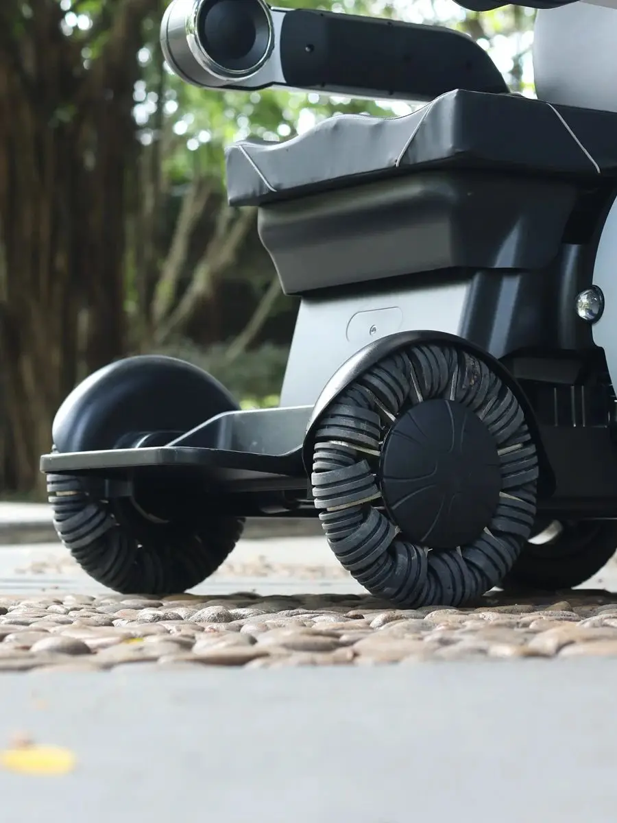 8 Zoll Omni-Rad mit Lagern Hochbelastbar 360° ° Roboter-Rad für AGV Smart Wheelchair Mobilitätsroller – Detail 1
