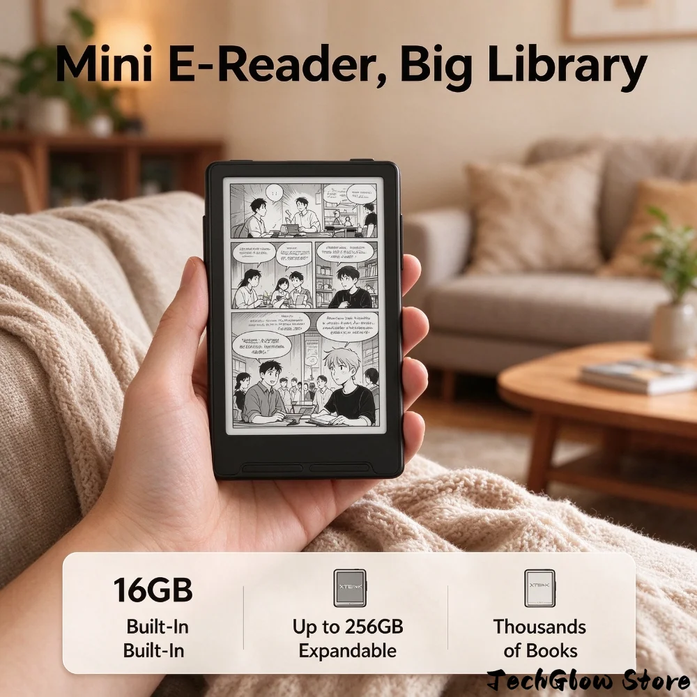 Czytnik e-booków XTEINK X3 z wyświetlaczem E-Ink przyjaznym dla oczu, mini przenośne urządzenie do czytania cyfrowego X3 jest bardziej zaawansowane niż X4. — zdjęcie produktu 5