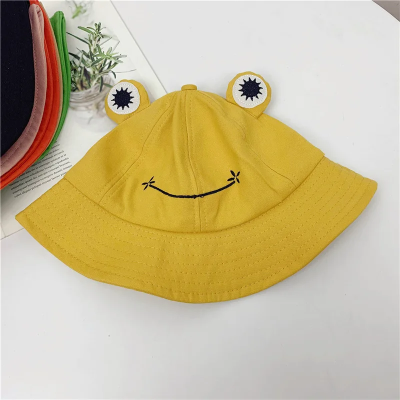 Cartoon Cute Frog Eyes Fisherman Hat Children Act Cute Parent-child Visor Spring and Summer Leisure Student Basin Hat