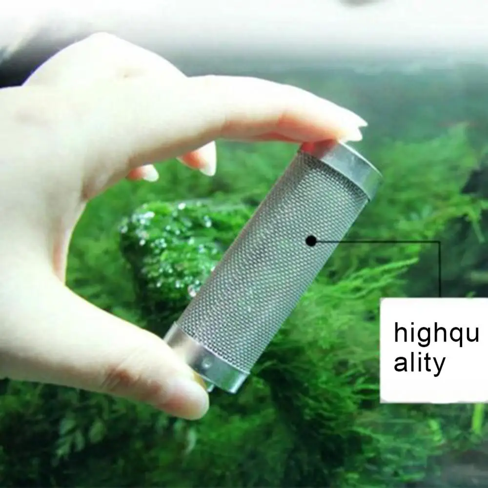 Fish Tank Filter 12/16mm Stainless Steel Aquarium Inlet Protect Shrimp Mesh Net