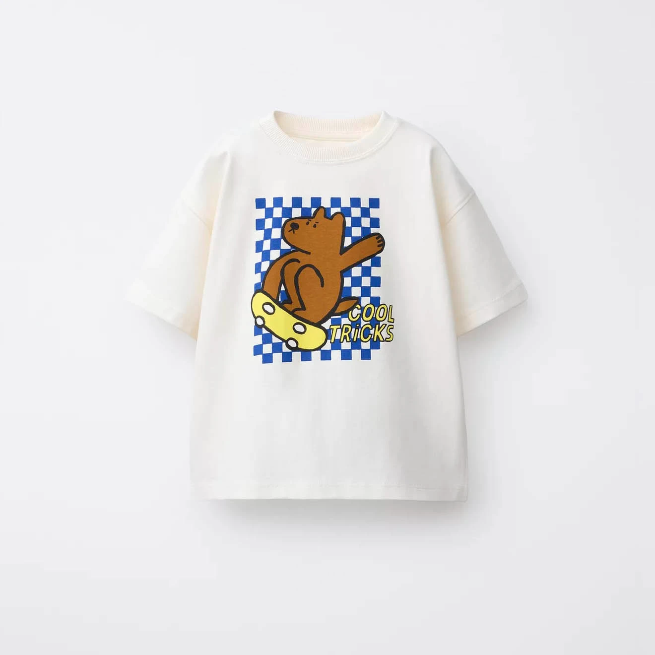 

New Kids Pure Cotton TShirt Cartoon Printed Tees Crewneck Base Shirt Baby Girls Cute Summer Clothes Simple Versatile T Shirt