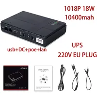 10400Mah 18W Mini UPS Uninterruptible Power Supply 5V 9V 12V Portable House Battery Backup For WIFI Router IP Cam Power Source