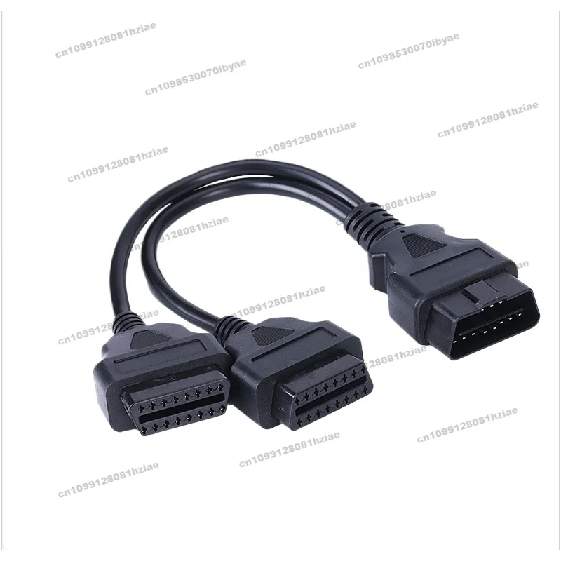 

Applicable To OBD2 One-to-two Cable OBD Connection Adapter Cable Can Be Determined Automotive OBD16 Core Extension Cable