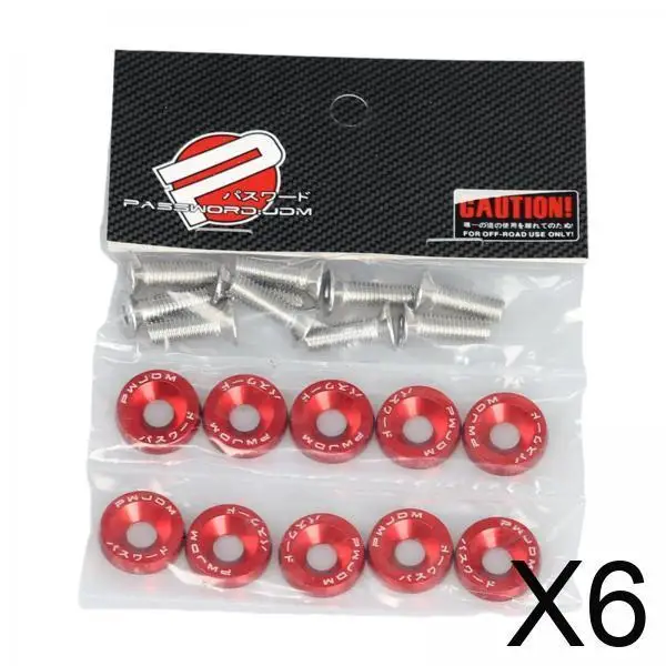 

Premium Engine Bay Dress Up Bolt Fasteners Stainless Steel Fender Washer Kit for Automotive Modification