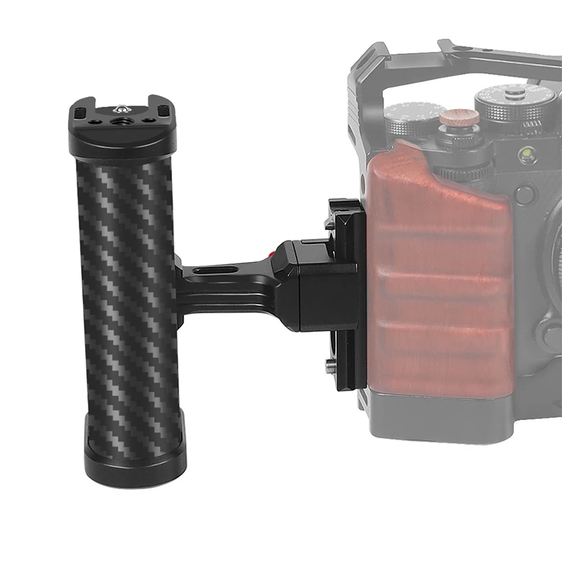 Leichte NATO-Schienenklemme, seitlicher Griff oben, Schnellverschluss-Aluminiumlegierung für Sony Canon Nikon DSLR-Videokamera-Käfig-Rigs – Detail 22