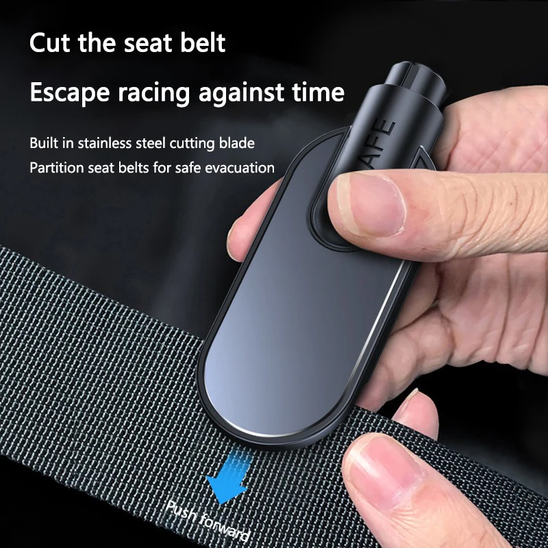 مطرقة سلامة السيارة كسّارة زجاج النافذة أداة الهروب في حالات الطوارئ (نافذة مكسورة + وظيفة قطع حزام الأمان) لطراز Tesla Y 3 X #5