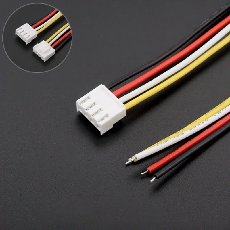10Pcs VH 3.96mm Single Head 2P/3P/4P/5P/6P/7P/8P/9P/10P/11P/12P Terminal Wire Length 10/20/30cm 22AWG Electronic Wire Connector