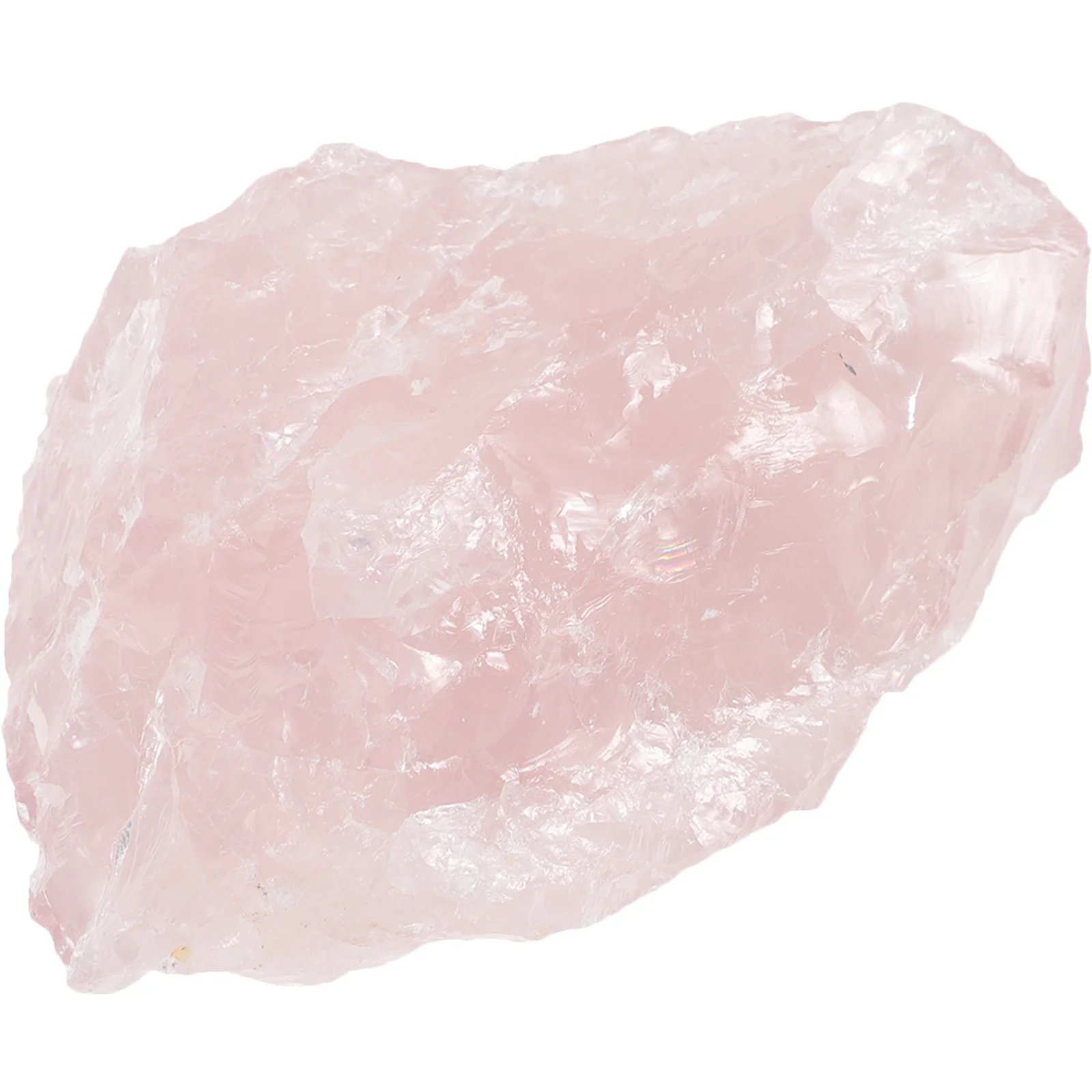 Pink Quartz Crystal Specimen Natural Stone Exquisite Craft Stress Relief Decor For Home Bedroom Table Indoor Ornament Health