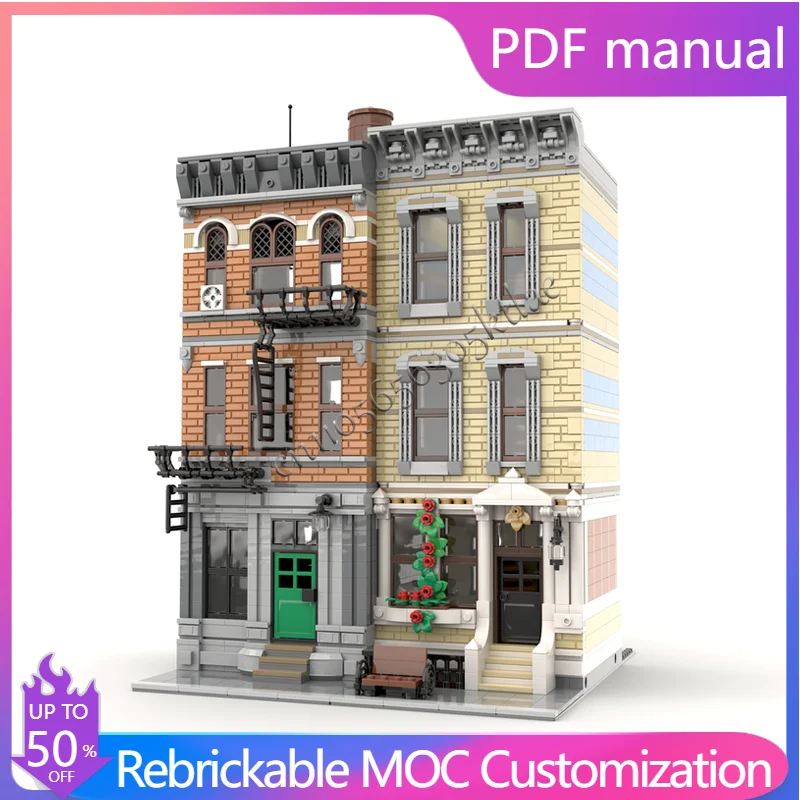 

3173 детали модульный новый блок городской строительный блок набор реалистичная модель городской архитектуры дисплей игрушка для детей DIY сборка подарок