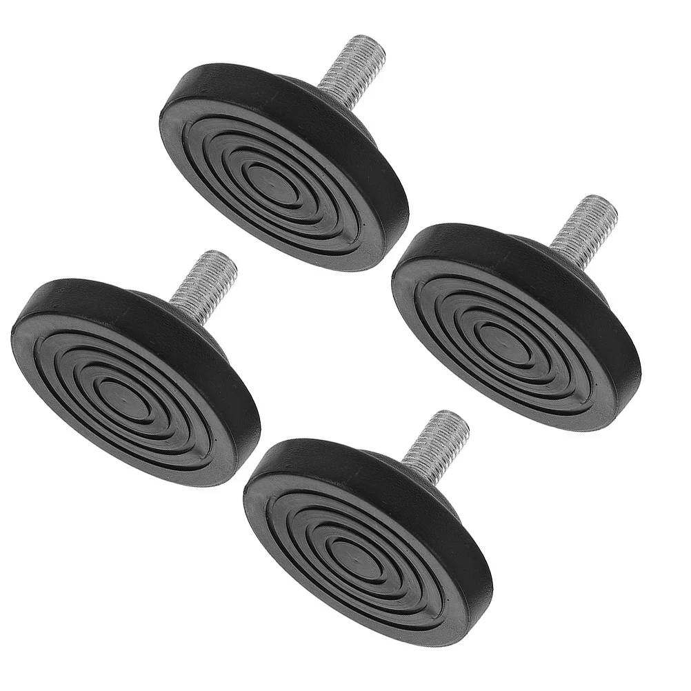 

4Pcs Adjustable Rubber Leveling Feet for Treadmill Exercise Equipment Sofa Table Chair Anti Skid Noise Reduction