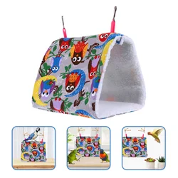 Parrot Hammock Bed for Birds Birdhouse Birdcage Accessories Plush Hanging Nest Agapornis