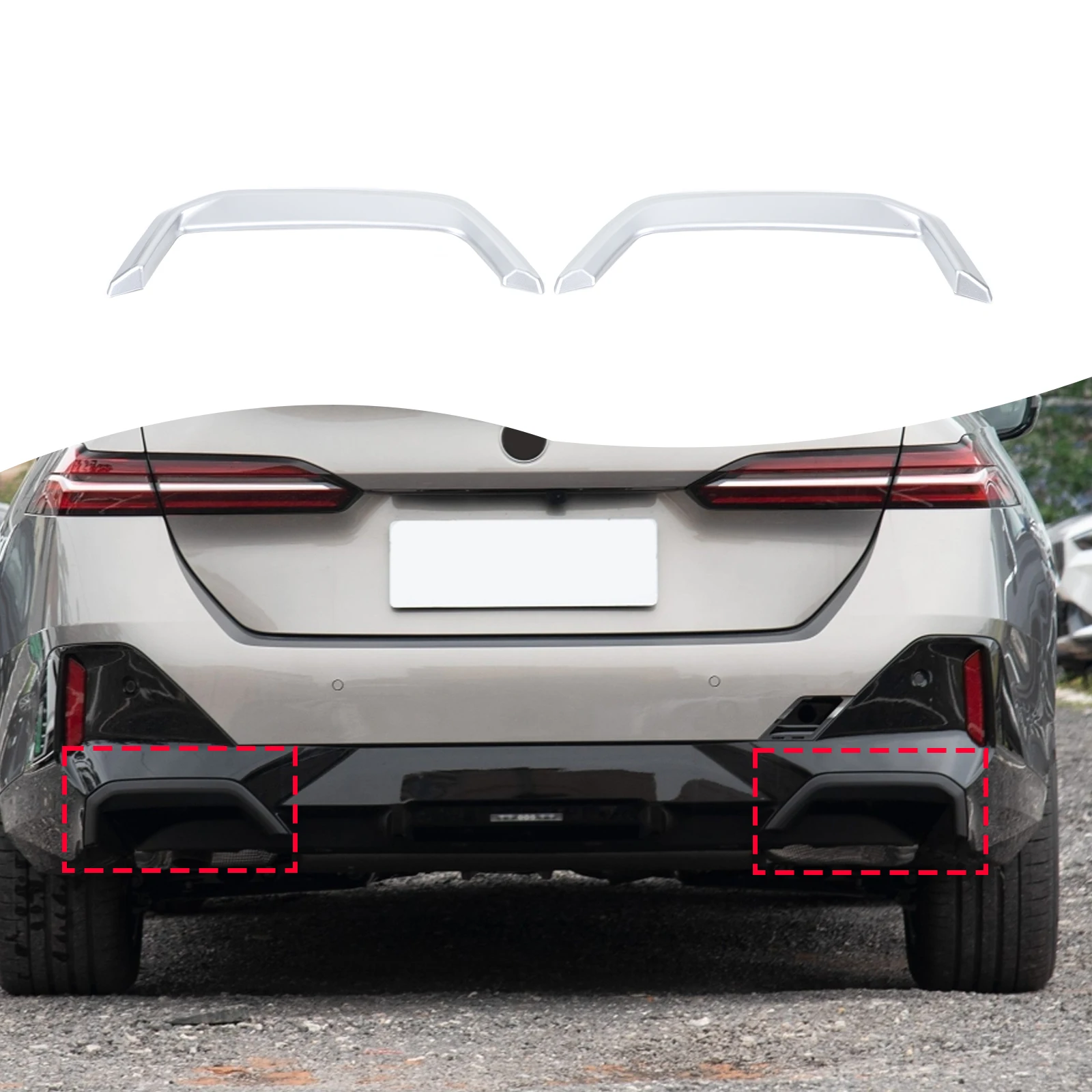 

ABS Tailpipe Trim Frames for BMW 5 Series (Imported Version) Automotive Exterior Accessories