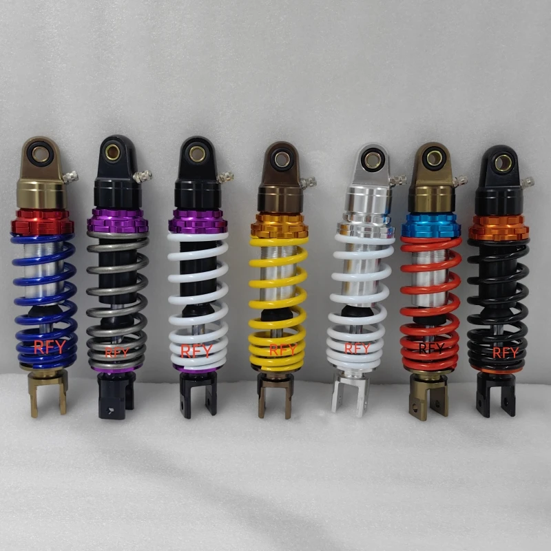 

black 235mm 7mm spring rear air shock absorbers FOR Scooter MOTORCYCLE Honda suzuki kawasaki Yamaha JOG50 3KJ ZR50 EVO50