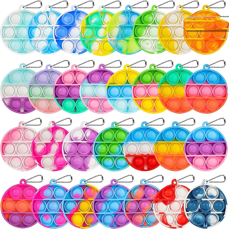 10/20/30/50 Stück Anti-Nagetier Finger-Bubble Mini-Schlüsselanhänger Rucksack-Anhänger Stressabbau-Spielzeug Party-Geschenke Squish – Detail 2