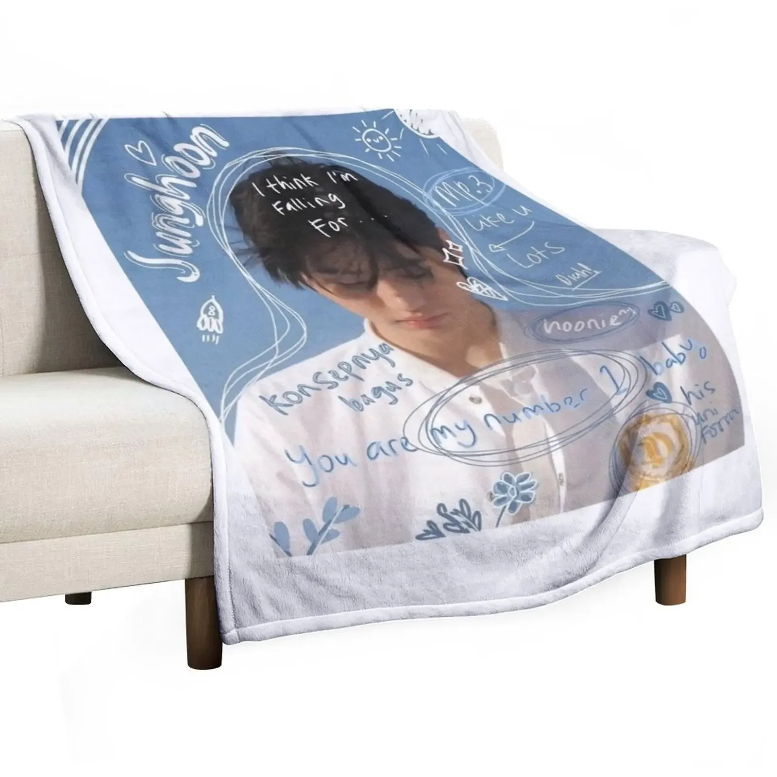 sunghoon Throw Blanket Stuffeds warm for winter Soft Big Blankets