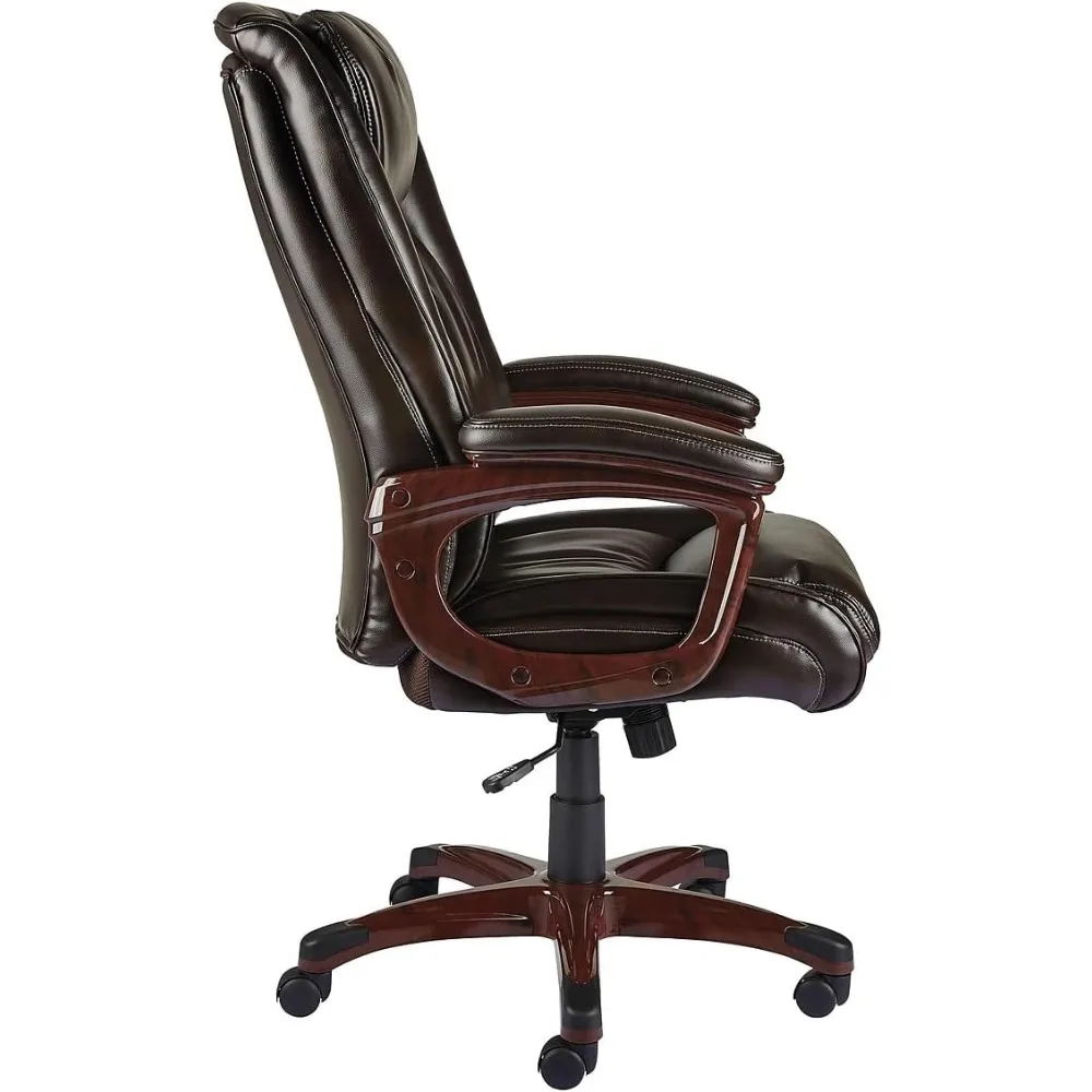 2263720 Westcliffe Bonded Leather Managers Chair Brown