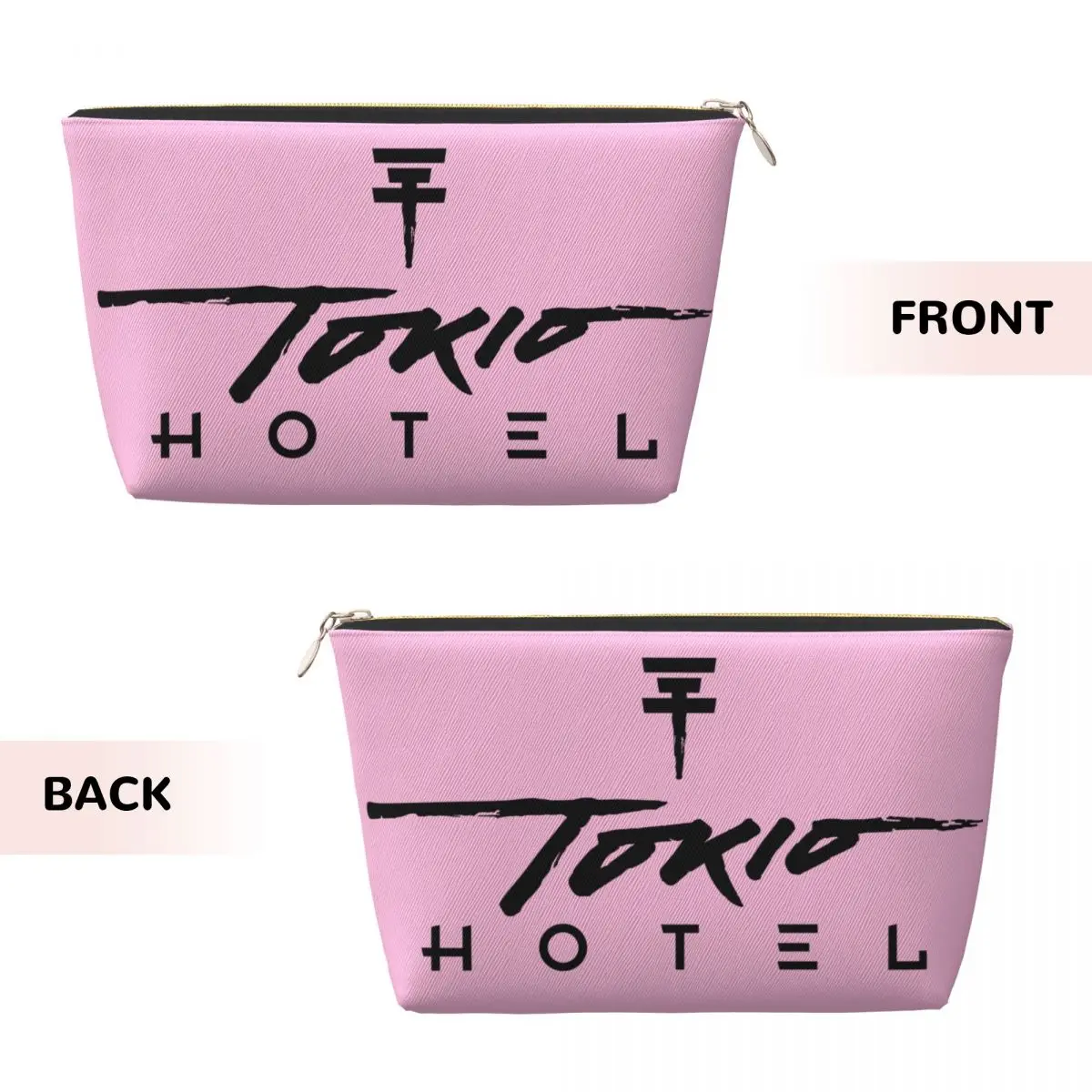 Custom Tokio Hotel German Rock Music Travel Cosmetic Bag for Women Makeup Toiletry Organizer Ladies Beauty Storage Dopp Kit