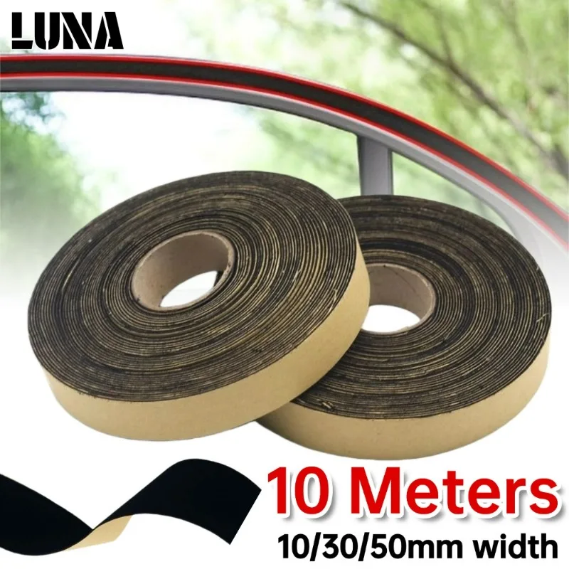 Velvet Self Adhesive Tape Car Soundproof Edge Sealing Strip Stickers for Car Window Picture Frame Noise Reduction Flocking Tapes