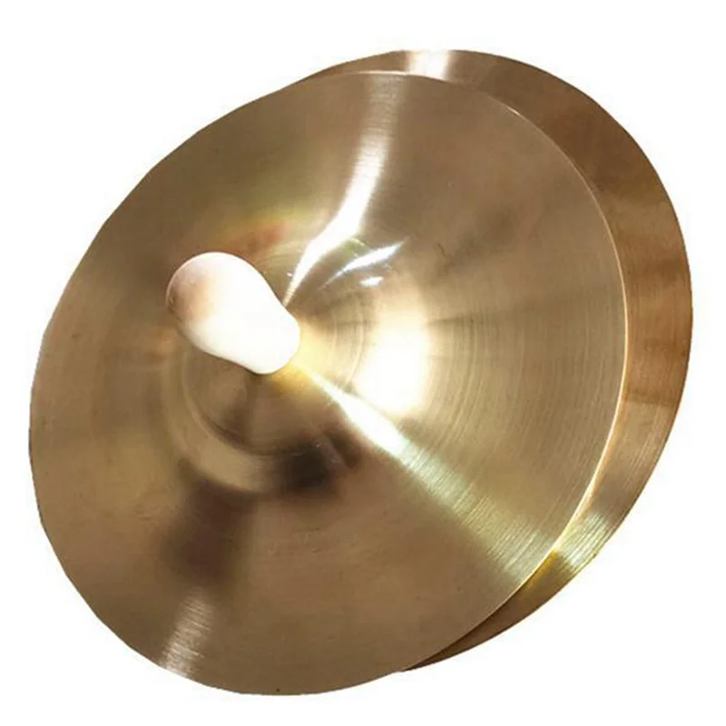 

B93B-10 Pair 9Cm Hand Percussion Copper Cymbals Children Musical Instrument Education Toys Brass