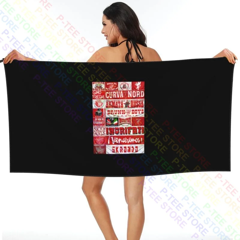 Tributo Ultras Perugia Armata Rossa No Hooligans Quick dry Towel Custom Portable Beach Blanket