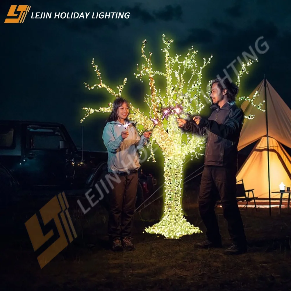 Christmas decorations customized IP65 smart LED motif tree lights for festival decoration