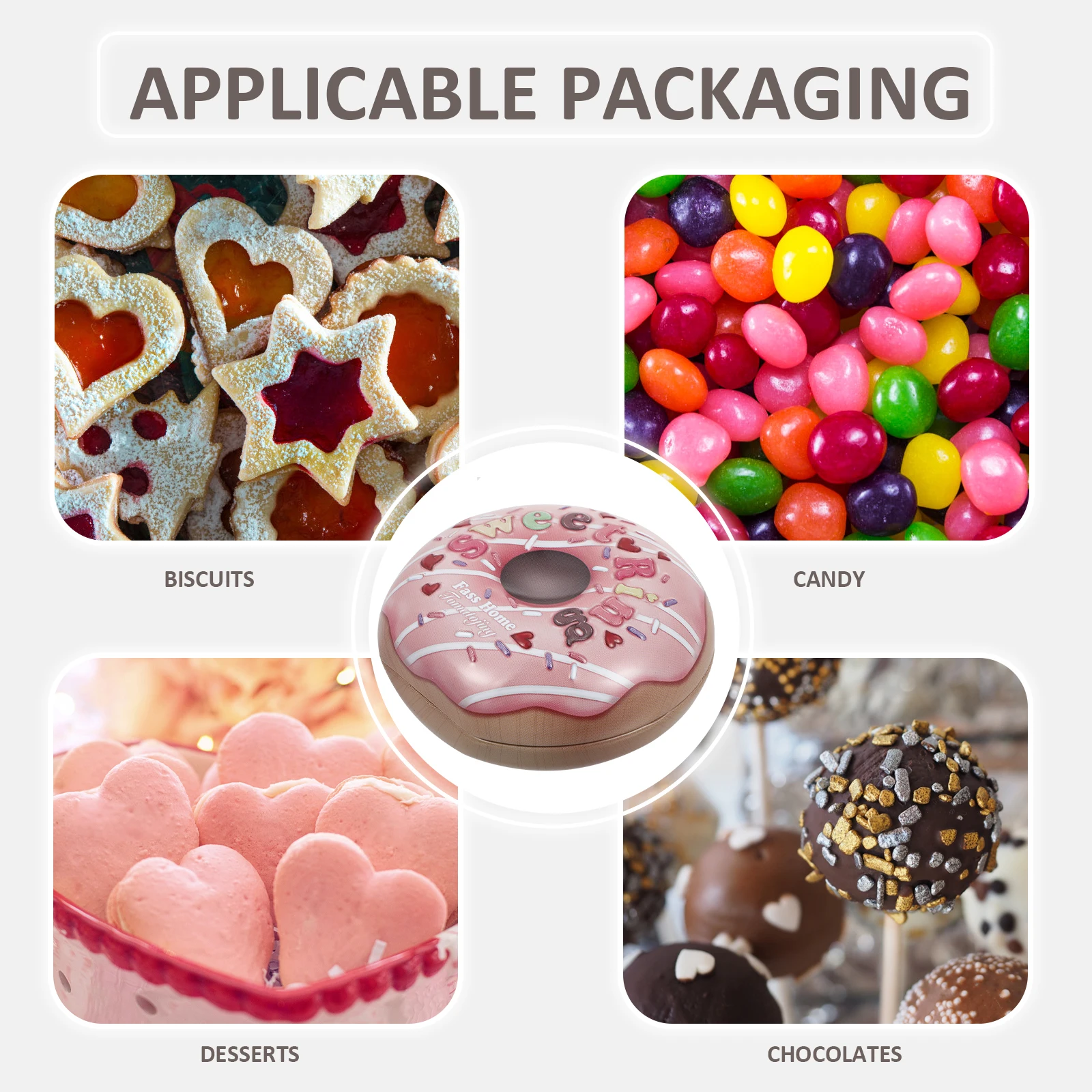 

2 Pcs Candy Box Treat Boxes for Candies with Cover Tins Container Iron Containers Baby Boy
