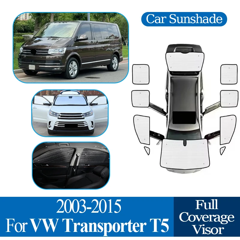 

For VW For Volkswagen Transporter T5 2003~2015 Anti-UV Full Coverage Sunshade Window Sunshade Cover Protection Board Auto Visor