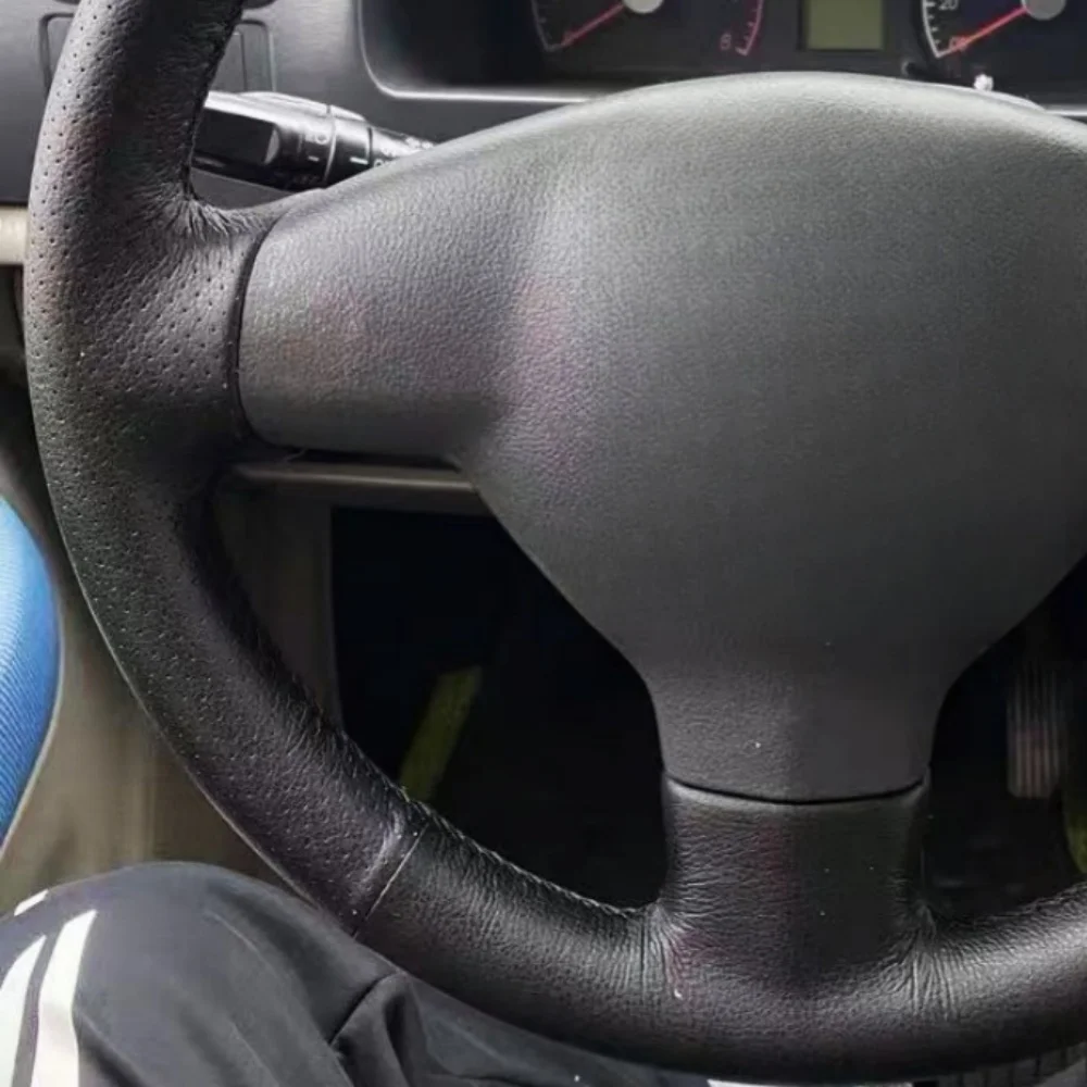 Custom Car Steering Wheel Cover Anti-Slip Microfiber Leather For Suzuki SX4 Alto Old Swift Opel Agila Avant Steering Wrap