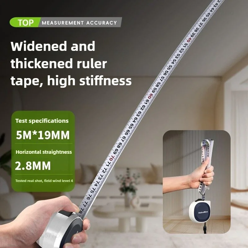 Xiaomi 5m Tape Measure Self-locking Steel Tape Portable Woodworking Measure Gauging Tools Retractable High Precision Meter Ruler