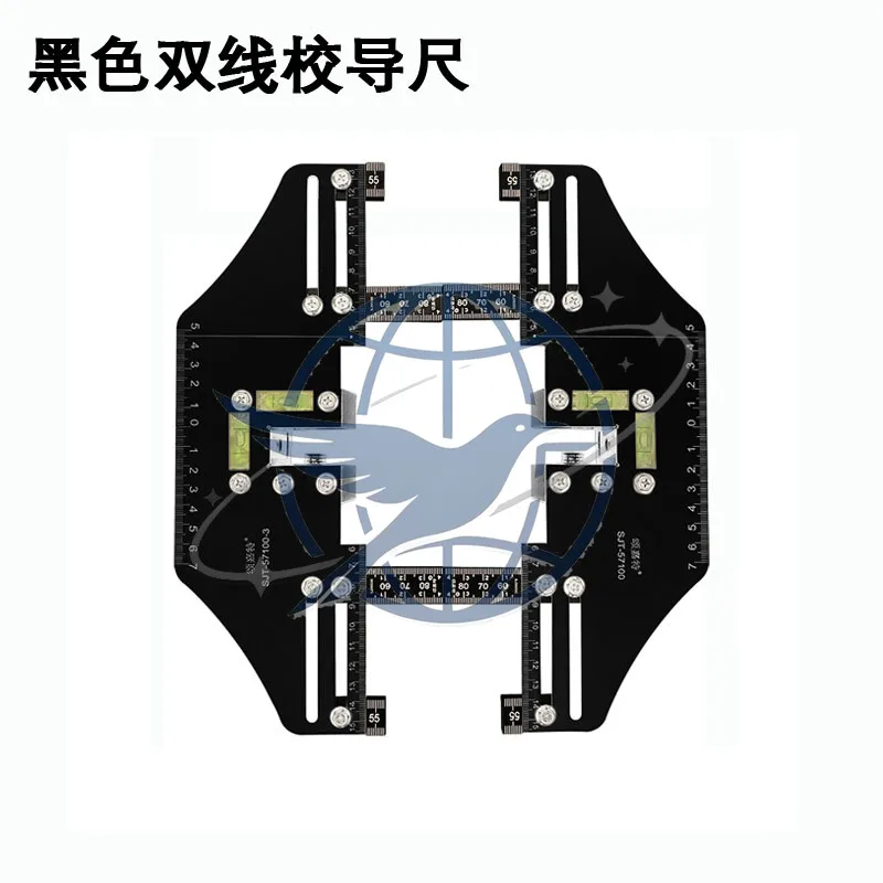 ruler Pallet Reverse back guide rail Positioning ruler Rail calibration instrument Double line eccentric rail calibration ruler