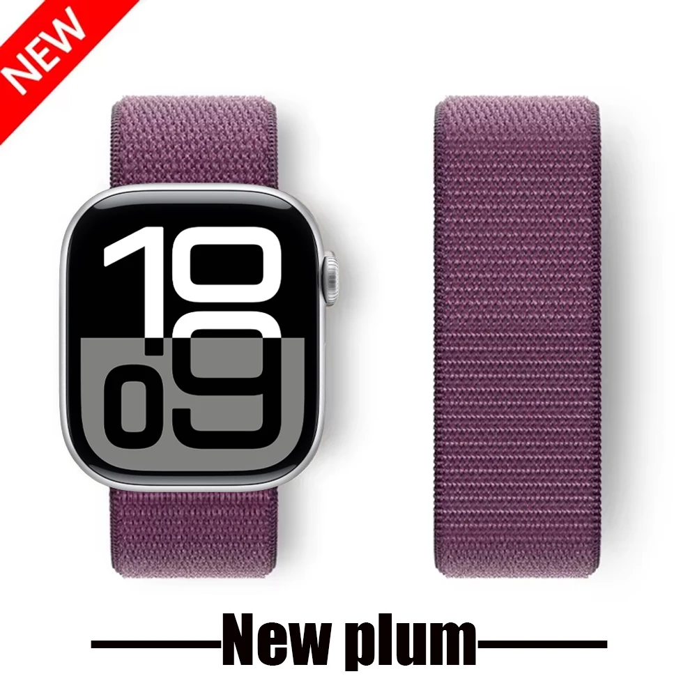 Correa de nailon para Apple Watch Band 10 8 9 7 6 5 4 SE Ultra2 49mm 46mm 44mm 42mm 45mm 41 40 pulsera deportiva Correa iwatch