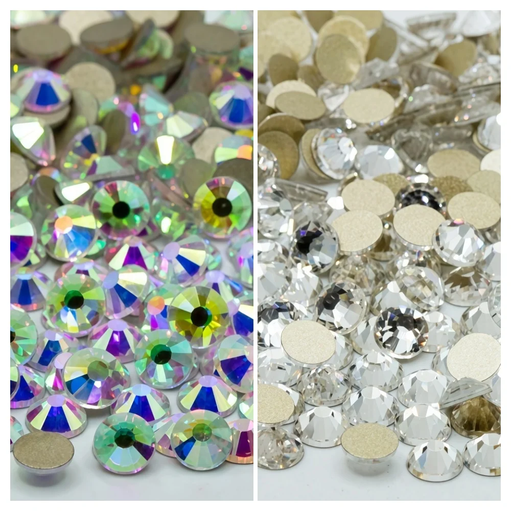 

Top Glitter Crystal AB SS3-SS50 Non Hot Fix FlatBack Sewing & Fabric Garment Nail Art Decorations nail art