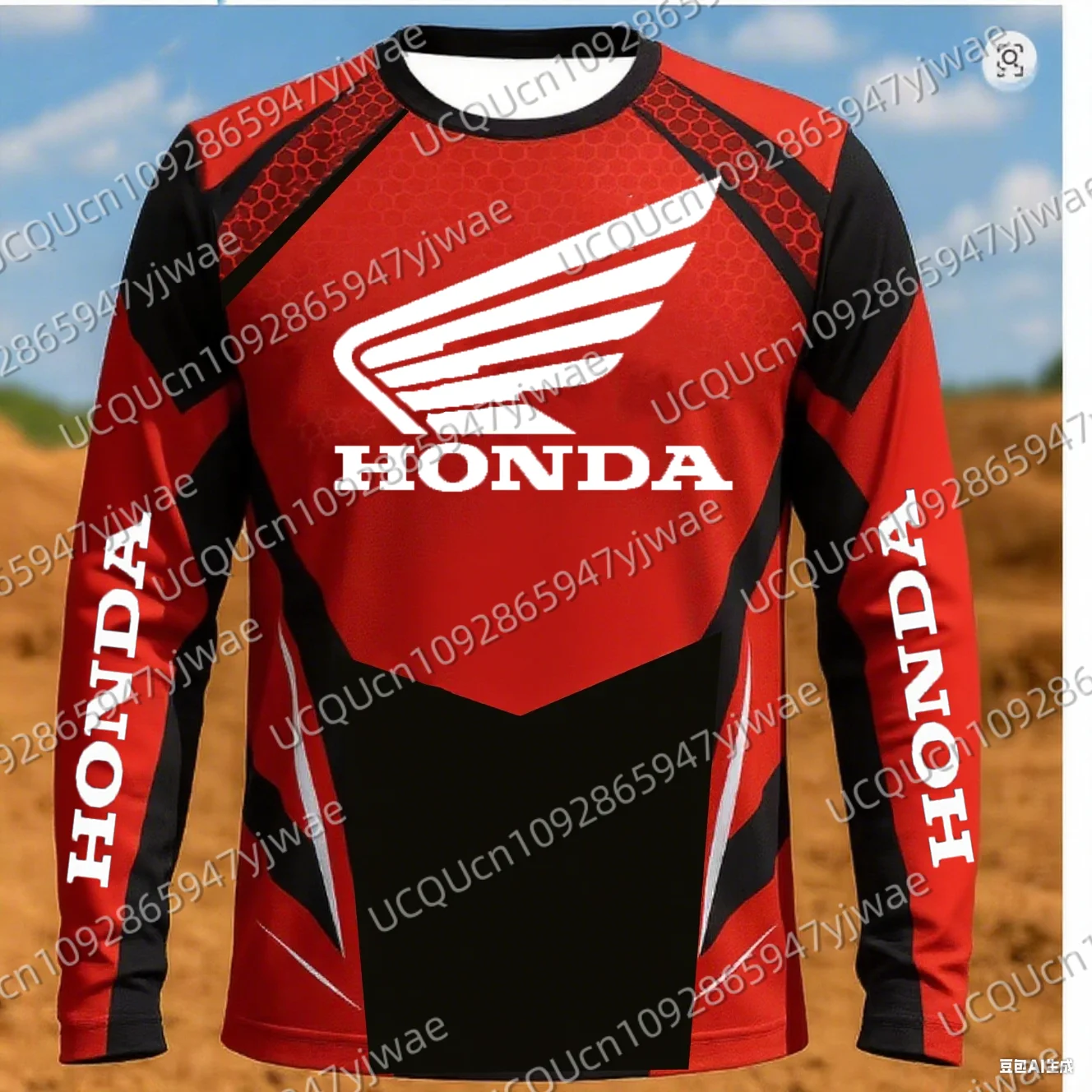 

Мужская футболка Honda Motorcycle Racing Team с длинным рукавом, весенне-осенние женские футболки, новинка 2026, спортивная быстросохнущая одежда, топы