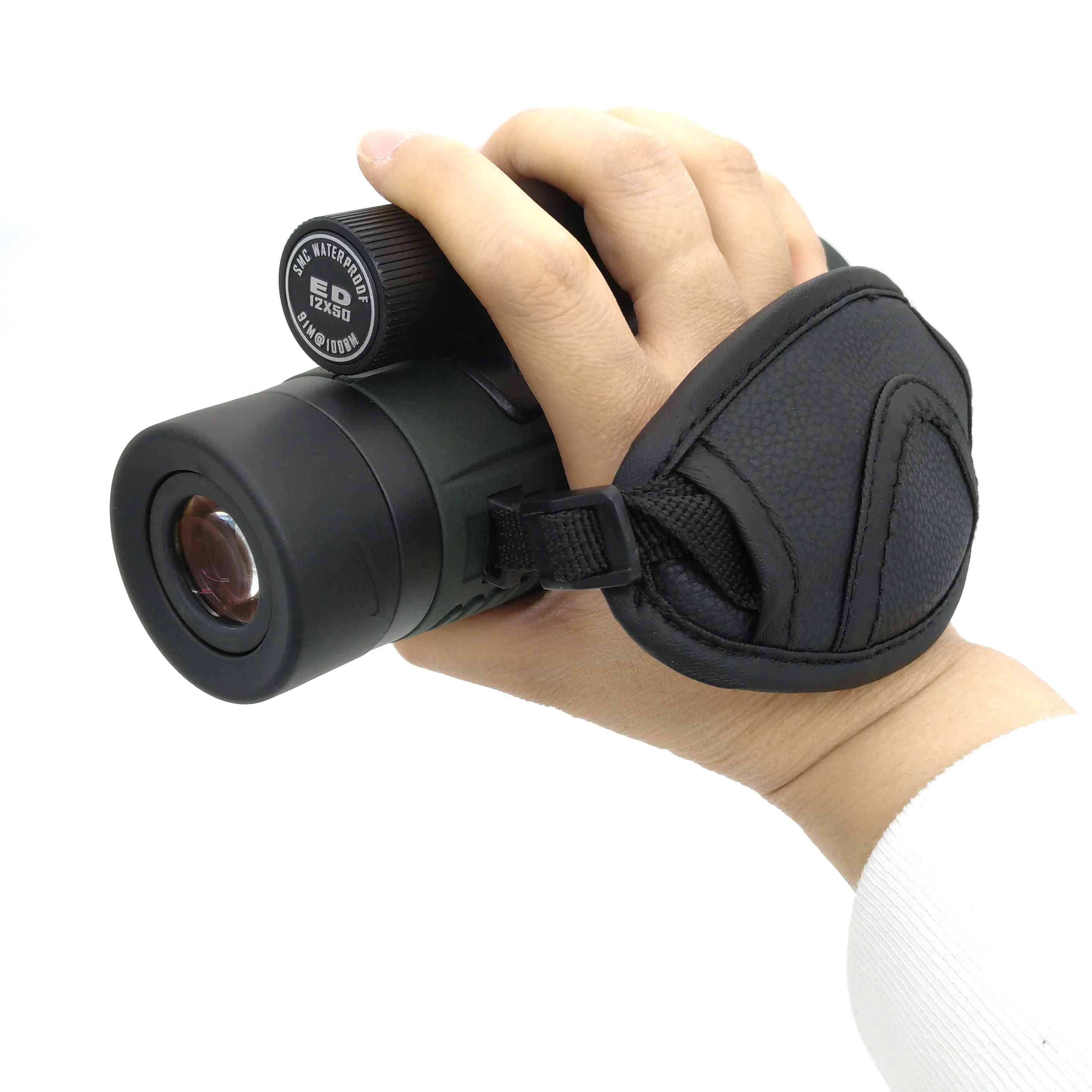 12X50ED Monocular Telescope with Hand Strap Nitrogen-filled Waterproof Low-light Night Vision Metal Body Bird Watching Scope