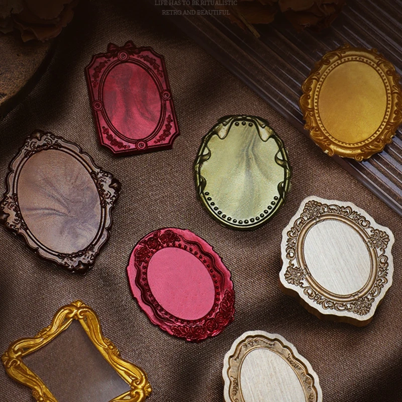Wax Stamp Seal Fire Paint Vintage Brass Photo Frame Aristocratic Butterfly Embossed DIY Decoration Handbook Gift Stamps