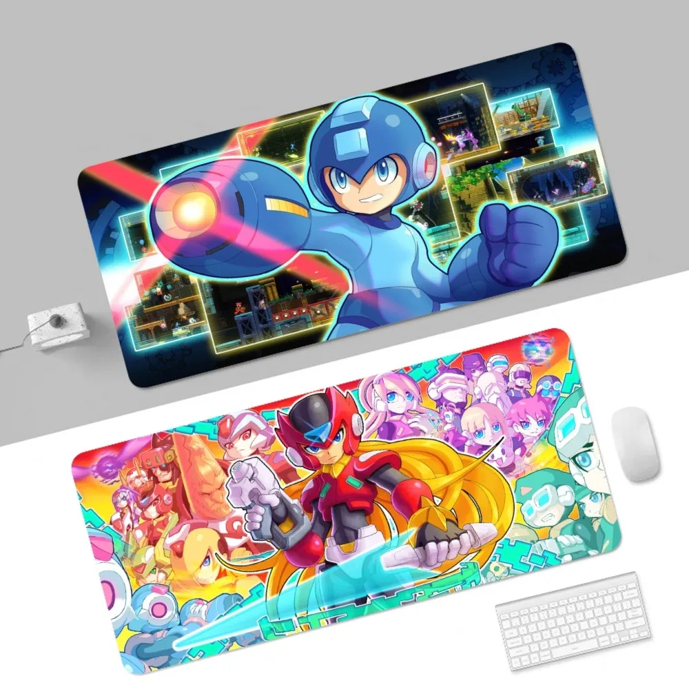 

ROCKMAN DRN 001 Mega Man Mousepad 80x30cm XL Lockedge Office Computer Desk Mat Table Keyboard Big Mouse Pad Laptop CushionBedroo