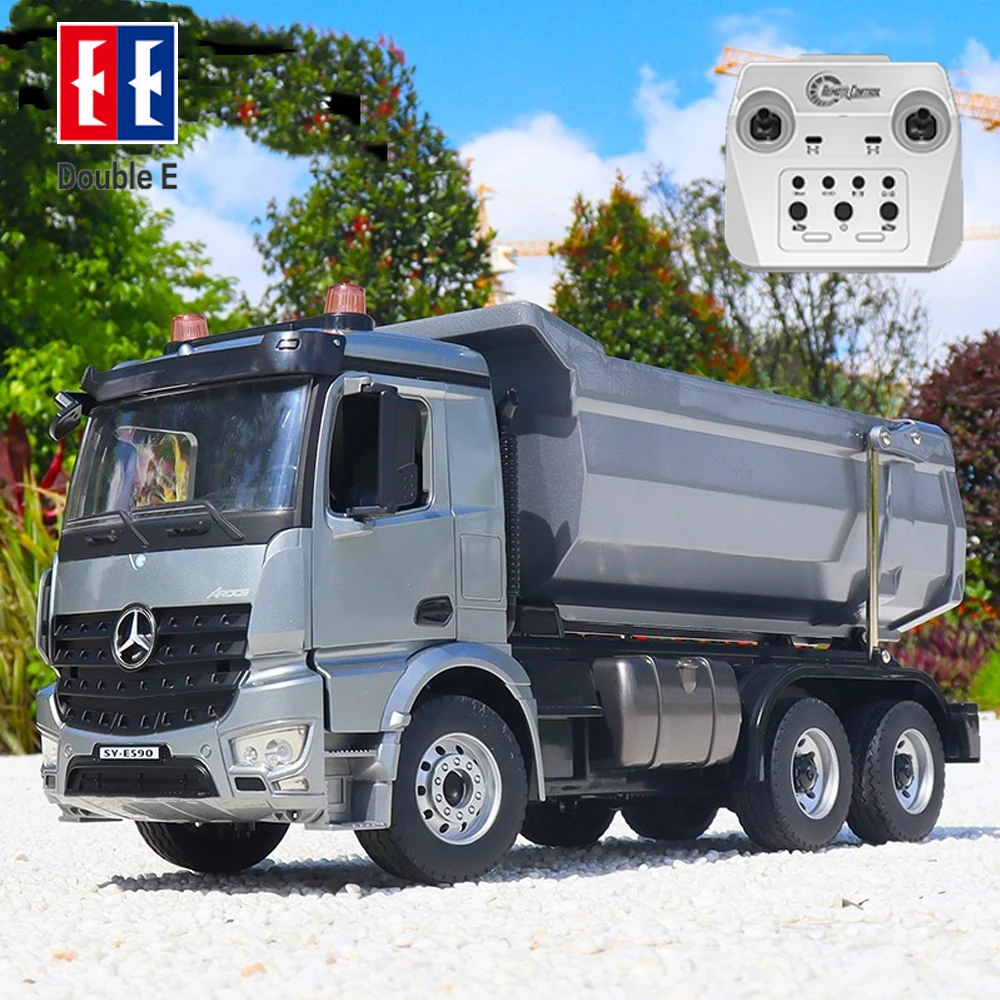 Double E 1/20 E590 Big RC Truck Alloy 6 CH 2.4G radio controlled car tractor transport Dumper  Engineering vehicle Toys Boys Kid