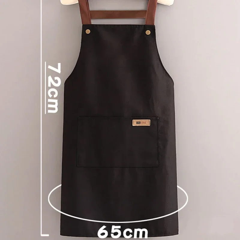 Disney Mickey Mouse PVC Waterproof Aprons for Women Man Kitchen Animes Aprons with Pockets Hand Towels Restaurant Chef Uniform