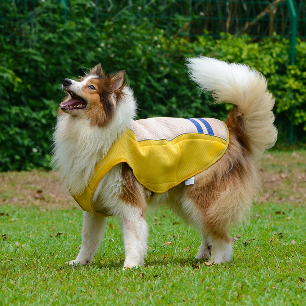 

Pet Cooling Vest Dog Sunscreen Jacket Lightweight Breathable Absorbent Reusable Easy to Wear Summer Protection
