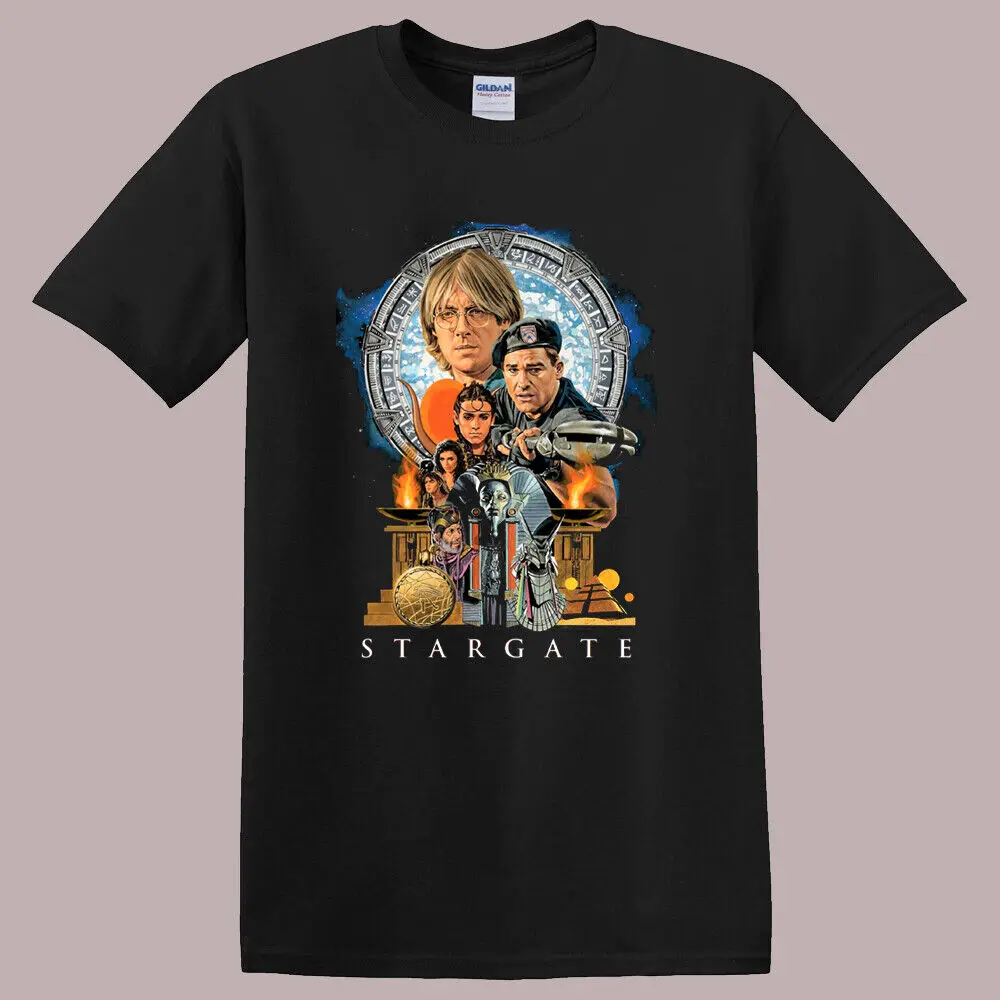 Stargate Sci-Fi Movie Men's Black T-Shirt Size S-5XL