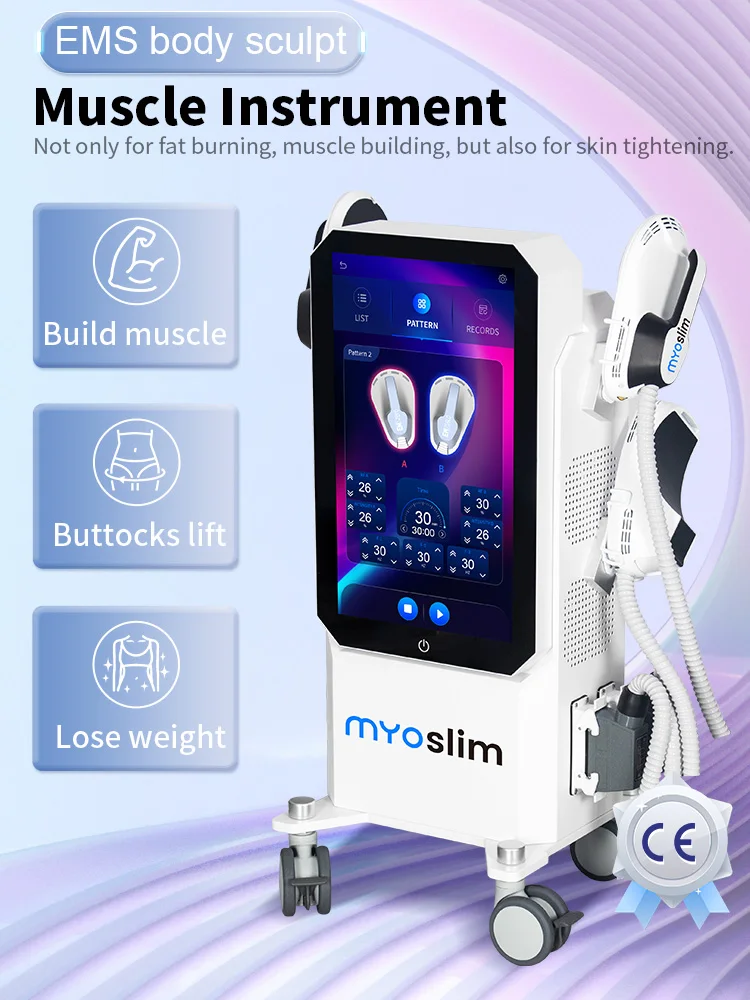 

MYOSLIM Ultra Nova Профессиональный аппарат для коррекции фигуры с большим экраном 6500 Вт MYOSLIM RF Стимуляция мышц Втрата веса Тренировка мышц