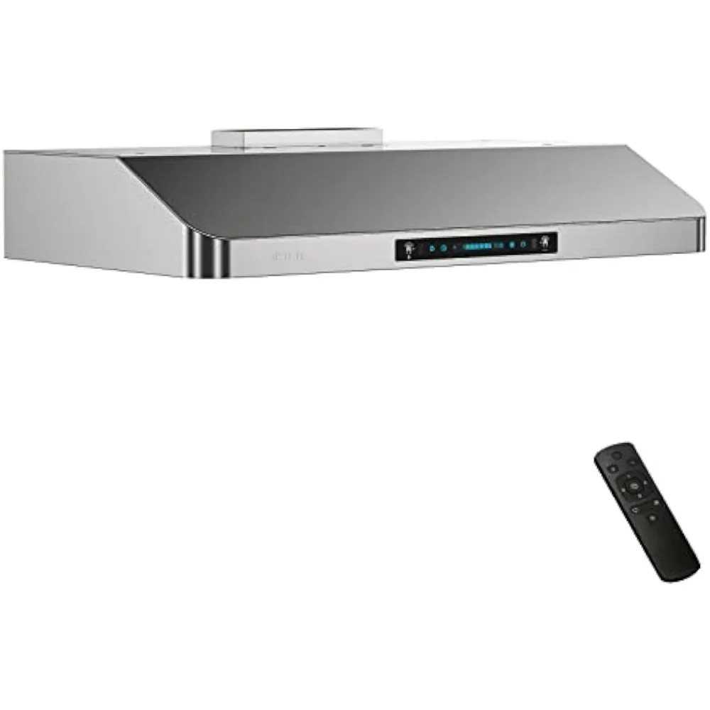 

30 inch Under Cabinet Range Hood, 900 CFM Range Hood with 4 Speed Gesture Sensing&Touch Control Panel, with 2 Pcs Baffle Filters