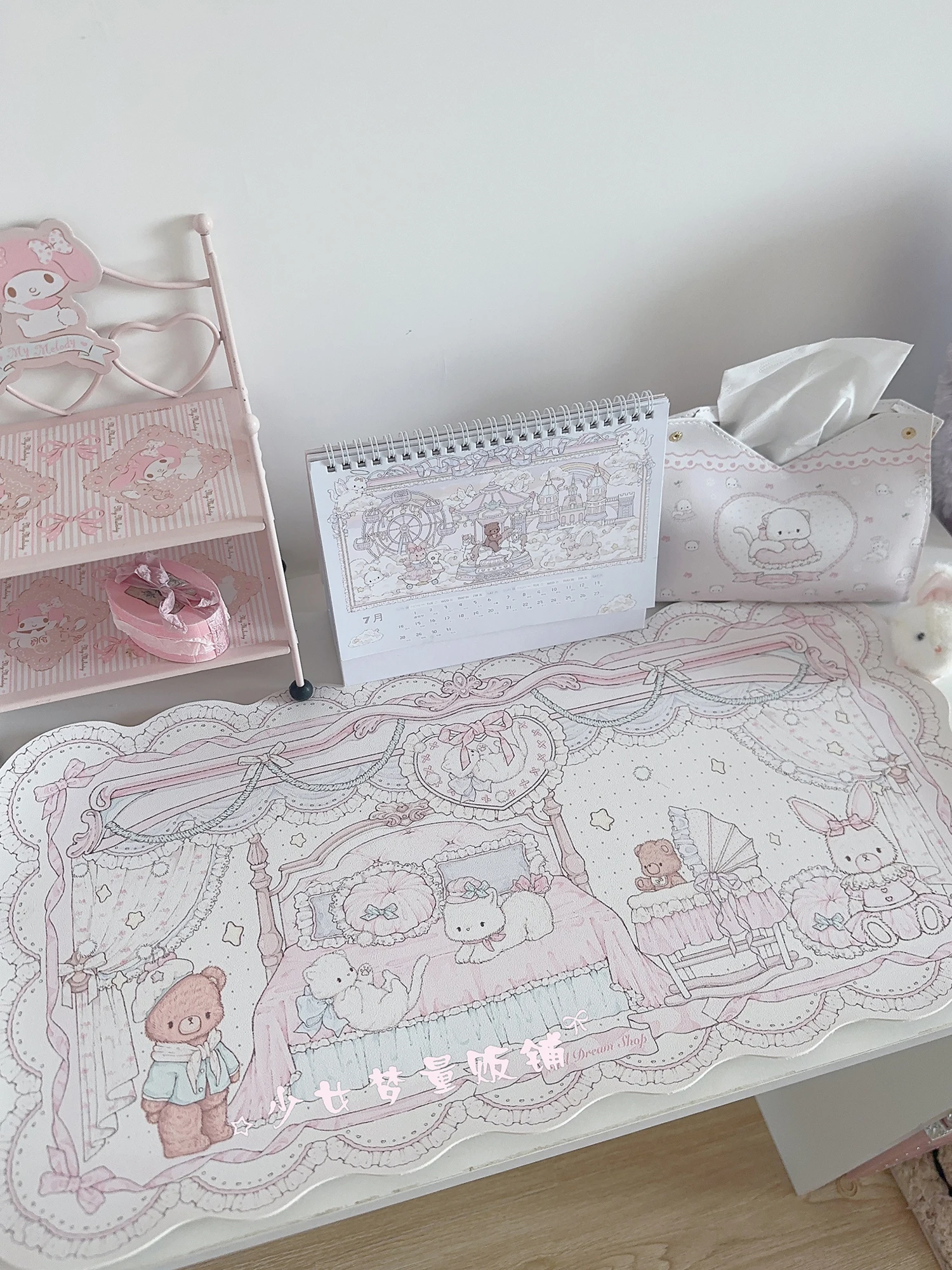 【Girl's Dream】Baby Room Series Desk Mat & Mouse Pad Waterproof Anti-Slip Thickened Padding for Office Desk